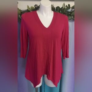 Adriana Papell V-Neck Blouse